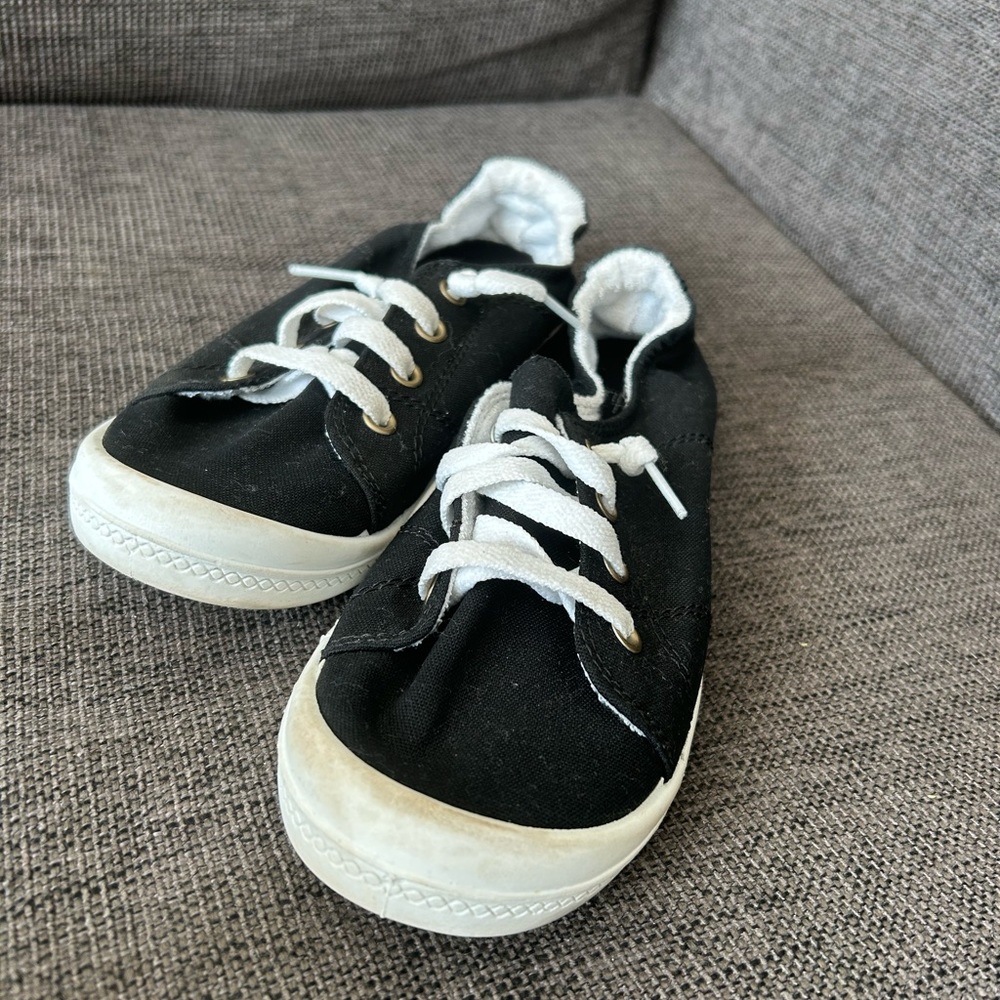 Classic Black Kids Sneakers